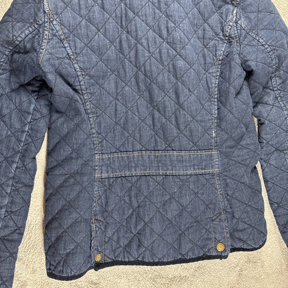 Vintage Ralph Lauren Quilted L Lauren Jeans Denim Blue Jacket Women's Sz Small - Picture 13 of 13
